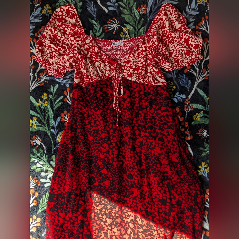 Heart Red Women's Maxi Dress